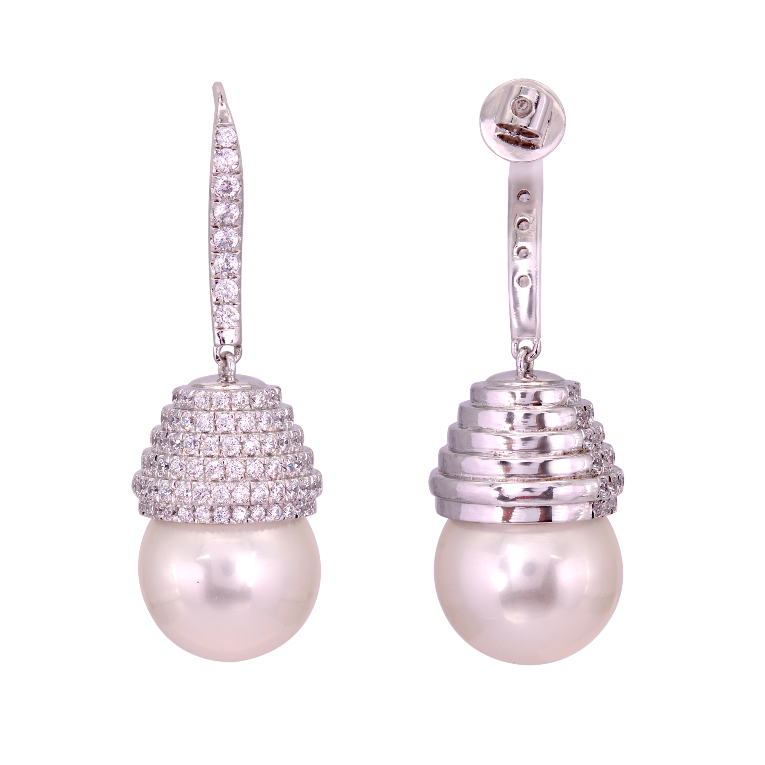 Elegent long line tops with pearl hanging SSD155