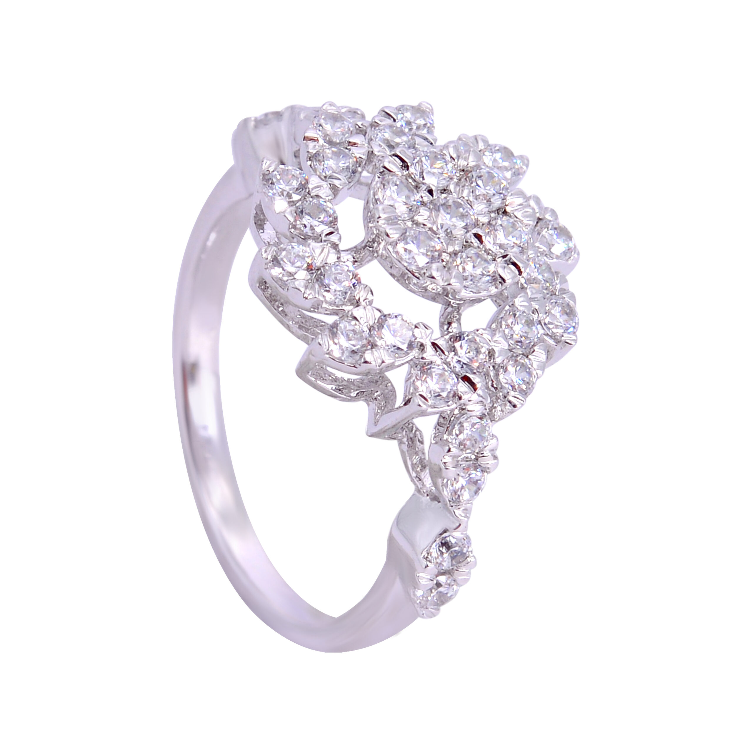 Elegant center pressure setting flower ringSSD162 (Copy) - Image 4