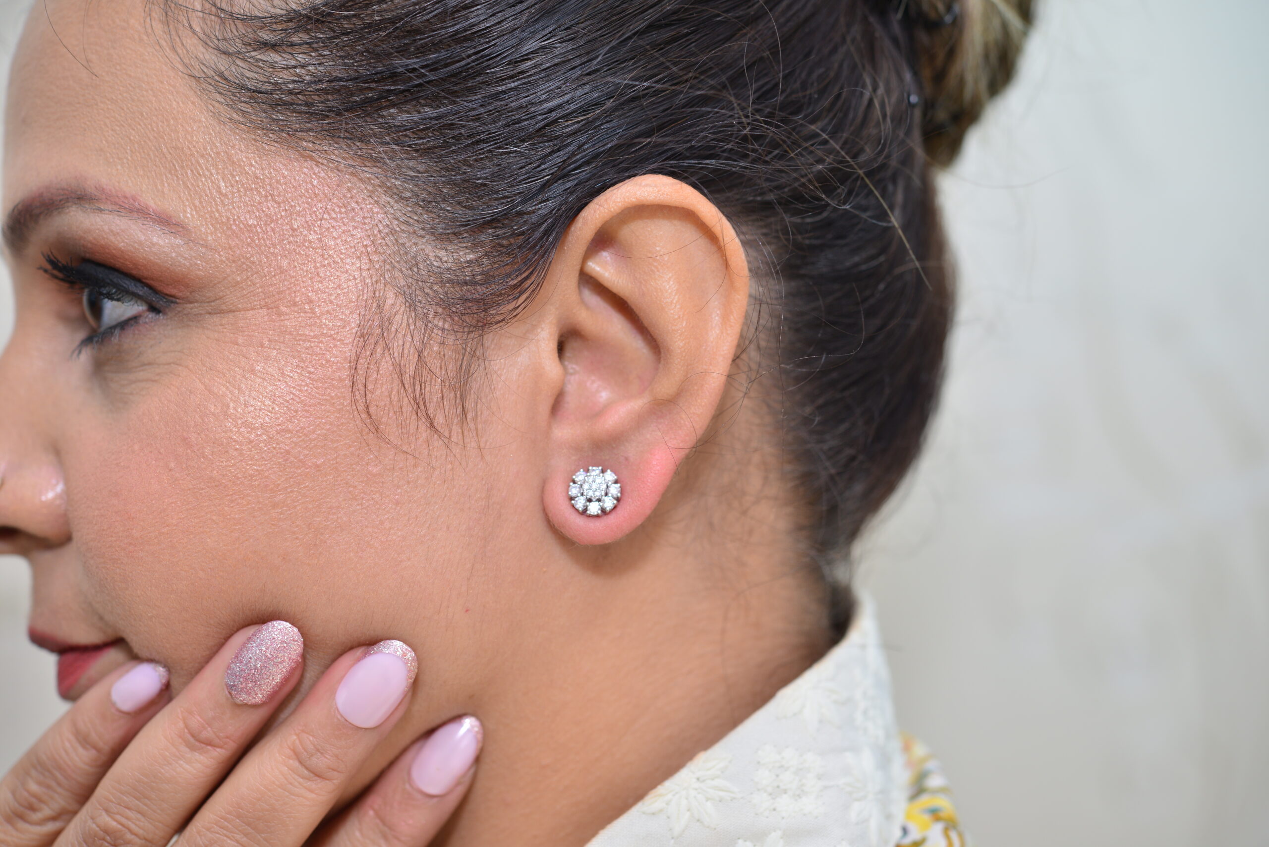 Classic round elegent earring SSD149 - Image 2