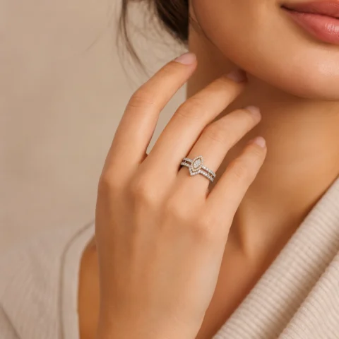 Celestia Marquise Halo Diamond Ring (1)